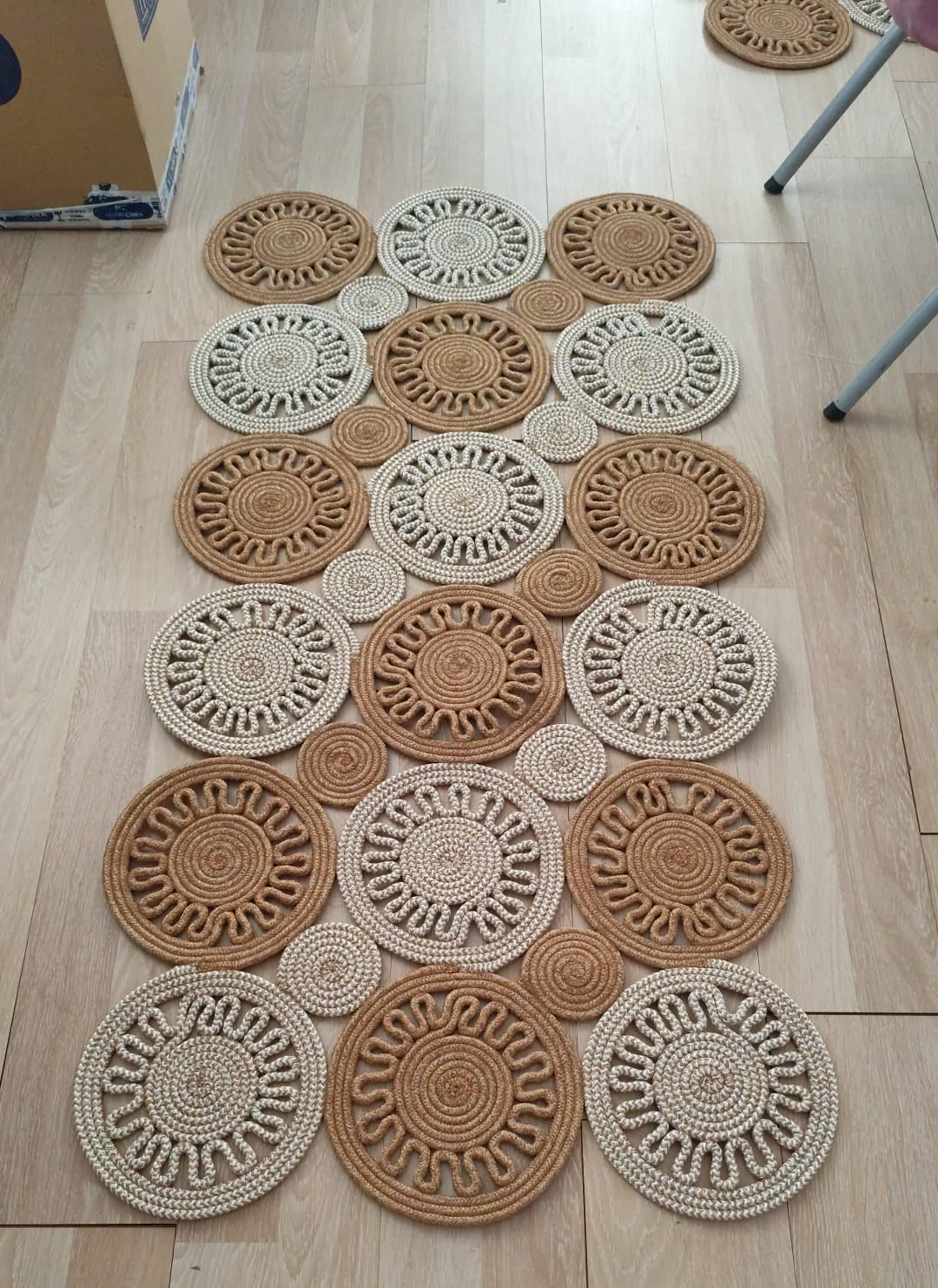 Handmade Jute Bath Mat, Natural Bathroom Rug, Boho Bath Rug, Washable Jute Rug, Eco Friendly Home Decor, Custom Order Available