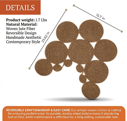 Handmade Jute Toilet Mat, Natural Bathroom Rug, Boho Toilet Floor Mat Size: 55 x 65 cm
